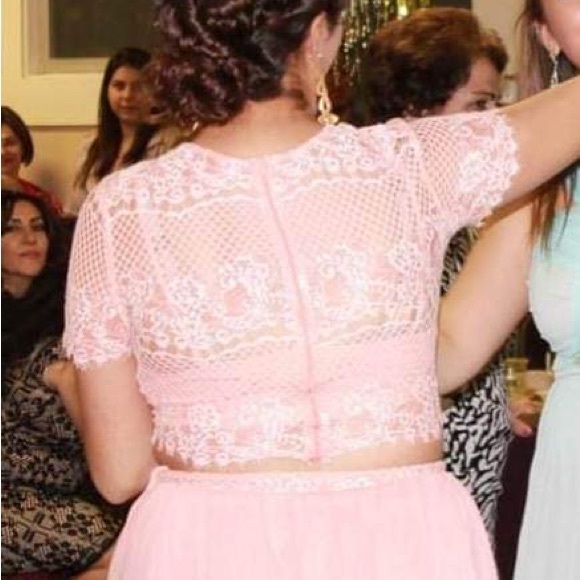 Pink City Triangles 2 Piece Dress - Picture 3 of 9